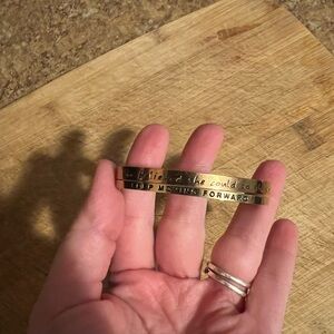 Gold Inspirational Bracelet